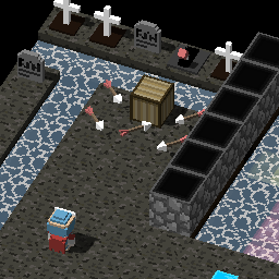 墓と地底湖