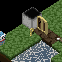 Through the door