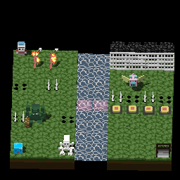 簡単な戦闘ステージ