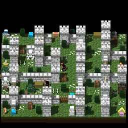 Castle garden labyrinth